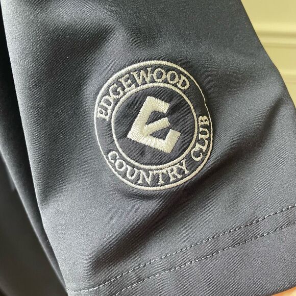 FootJoy Edgewood Country Club Dark Blue Polo Golf Shirt L - Picture 4 of 9